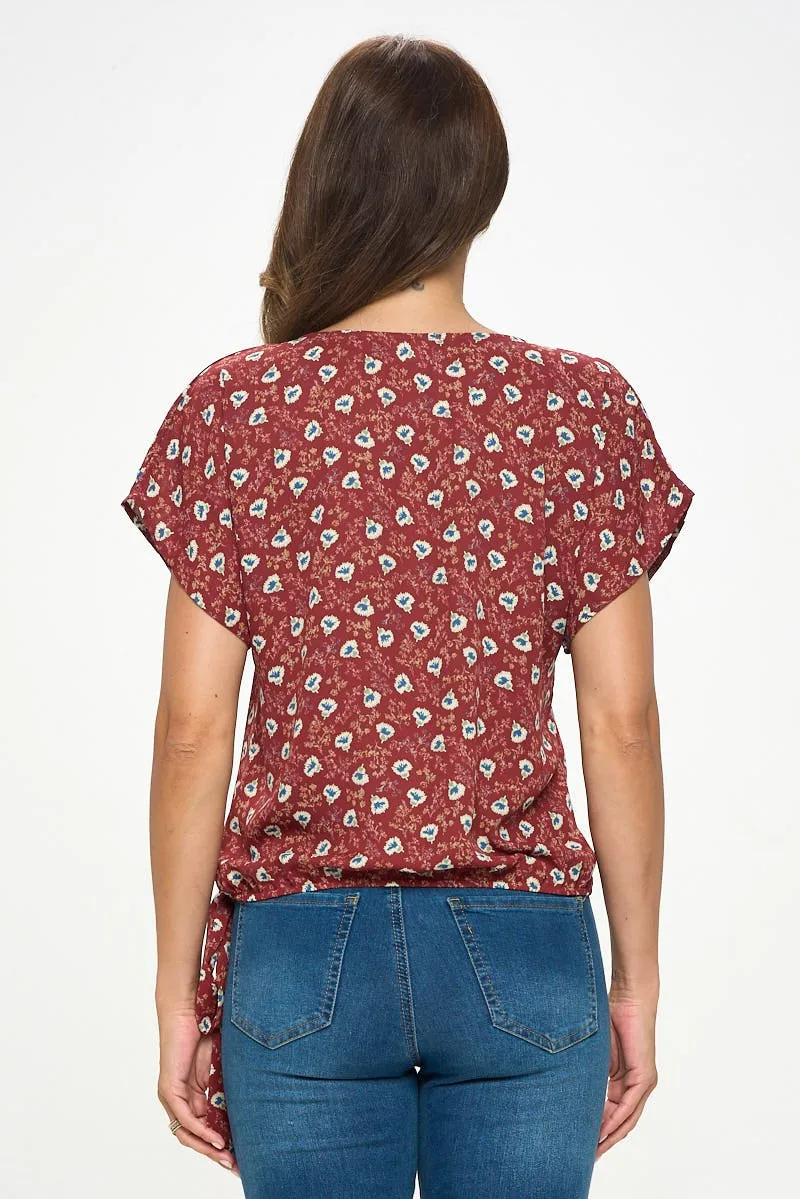 Dallas Side-Tie Dolman Sleeve Top