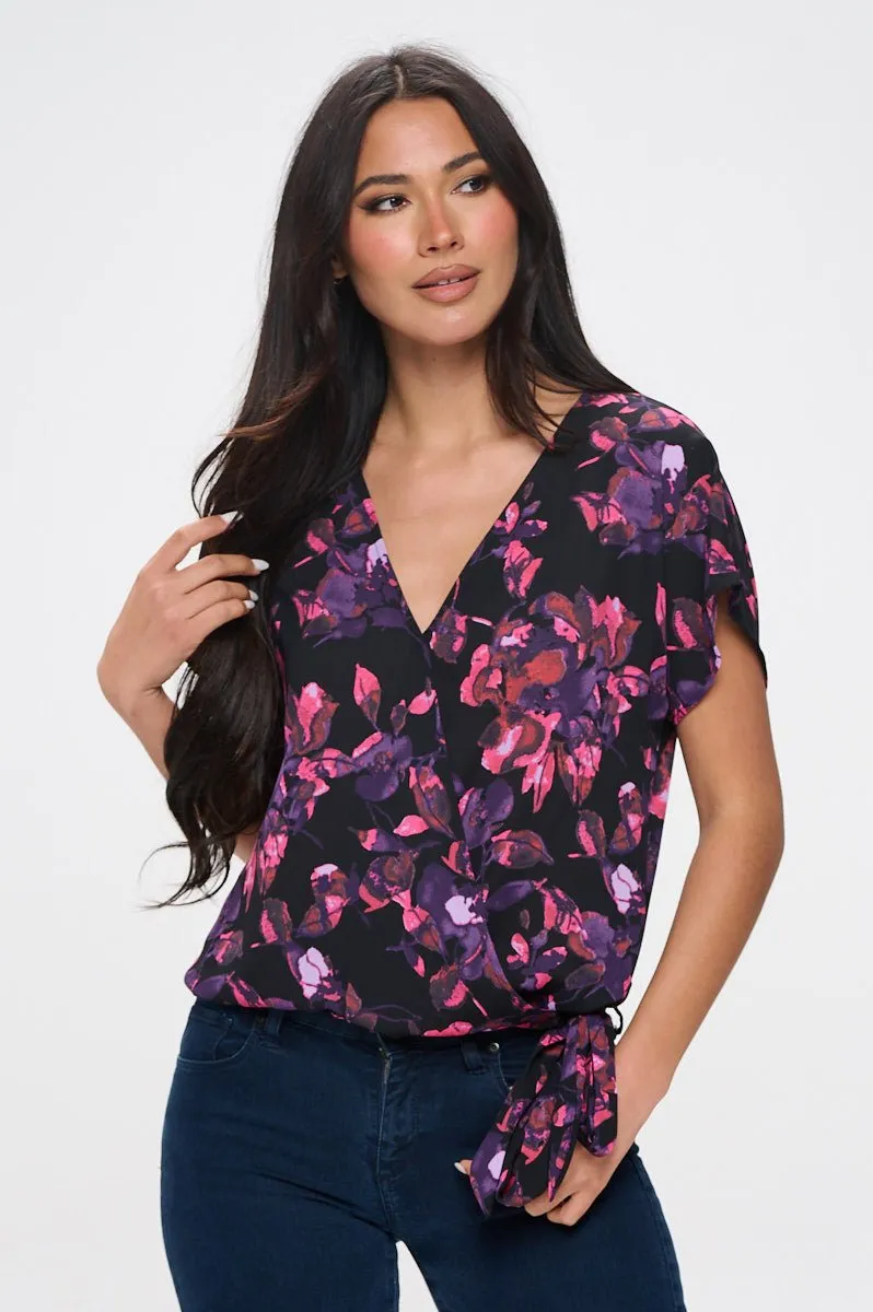 Dallas Side-Tie Dolman Sleeve Top