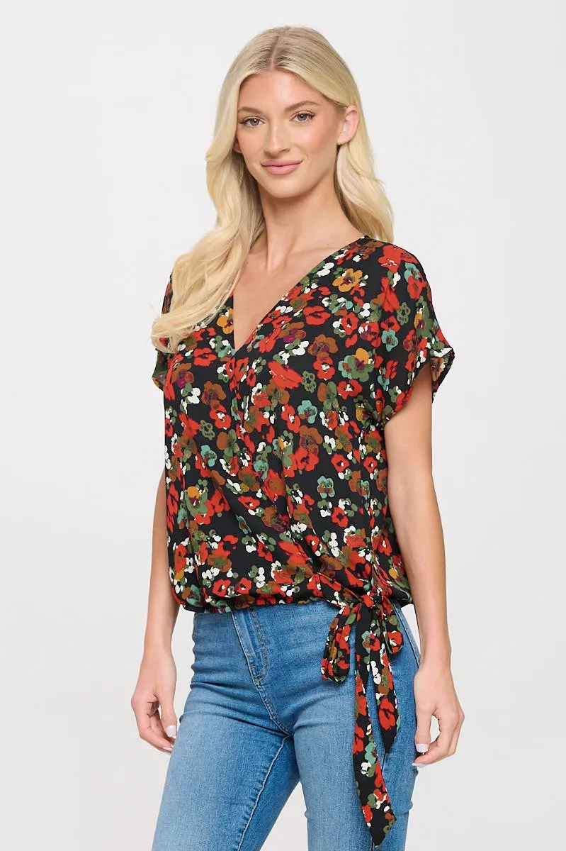 Dallas Side-Tie Dolman Sleeve Top