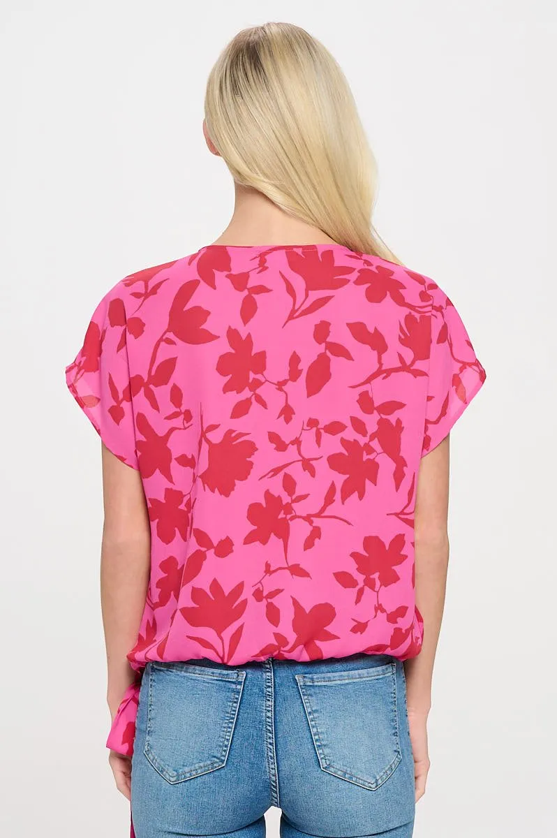 Dallas Side-Tie Dolman Sleeve Top