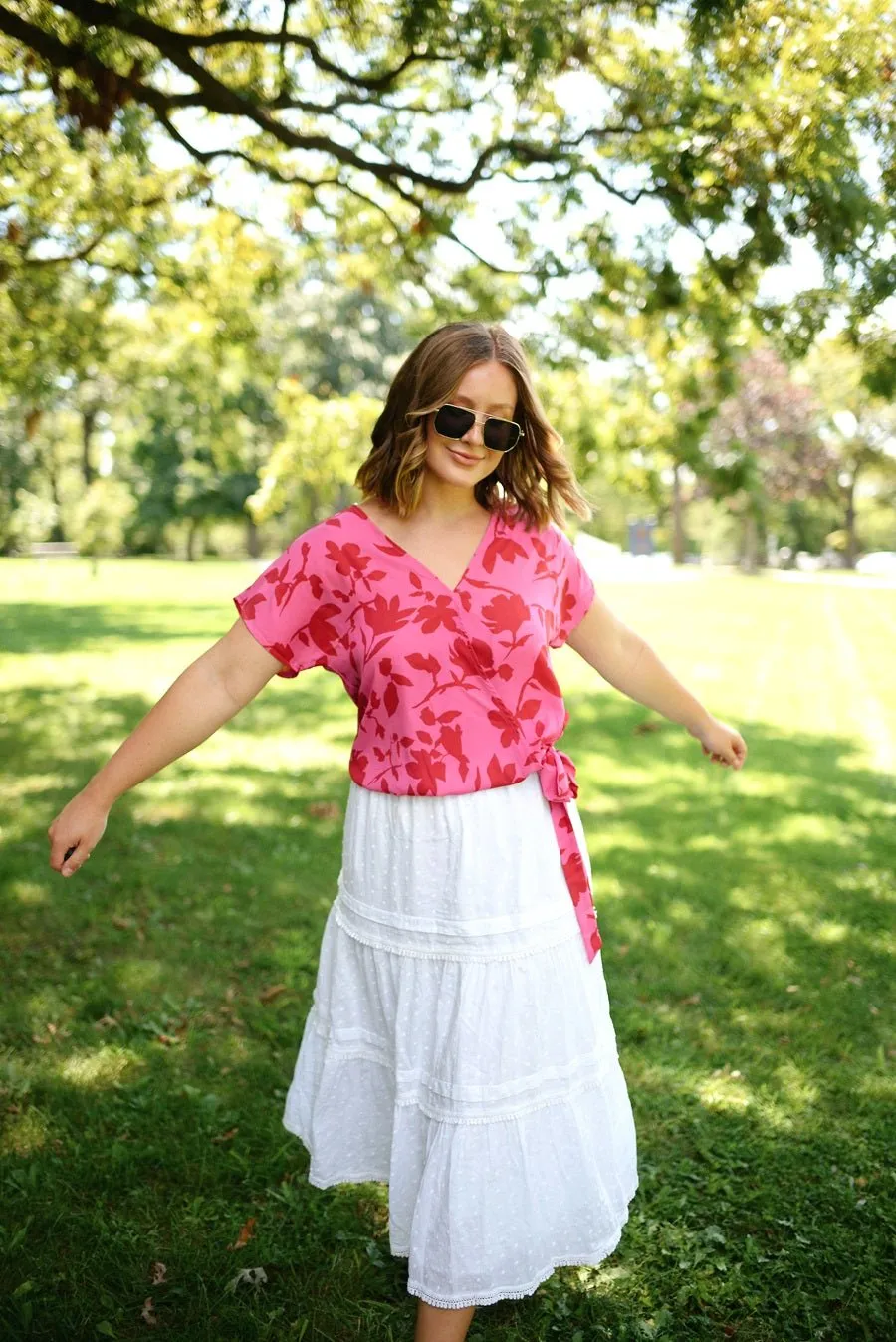 Dallas Side-Tie Dolman Sleeve Top