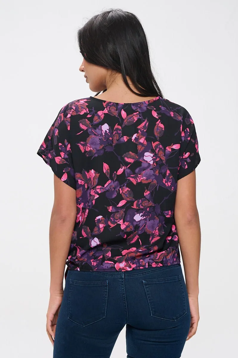 Dallas Side-Tie Dolman Sleeve Top