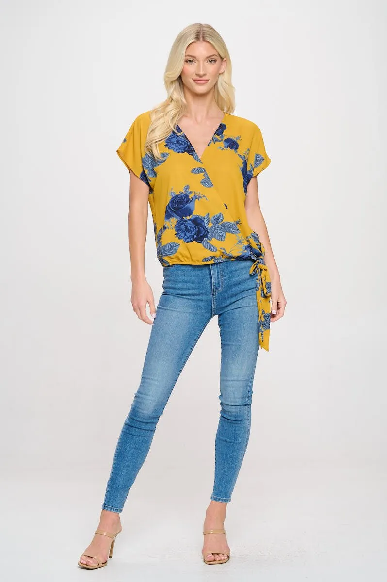 Dallas Side-Tie Dolman Sleeve Top