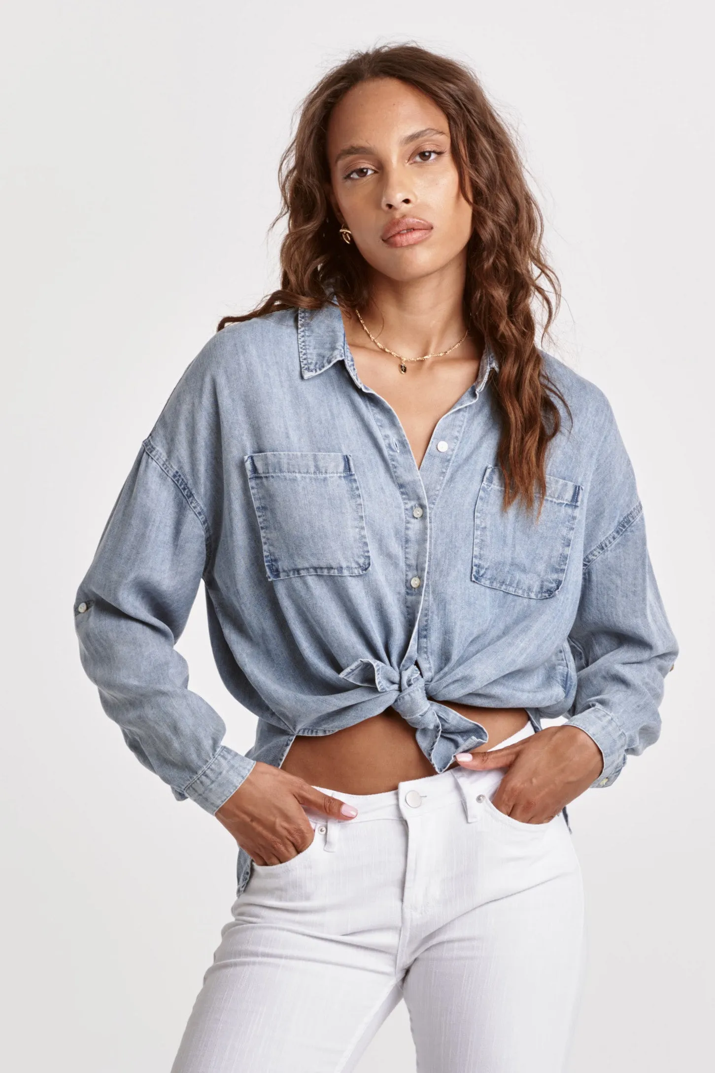 Dear John Arianna Independence Blue Shirt
