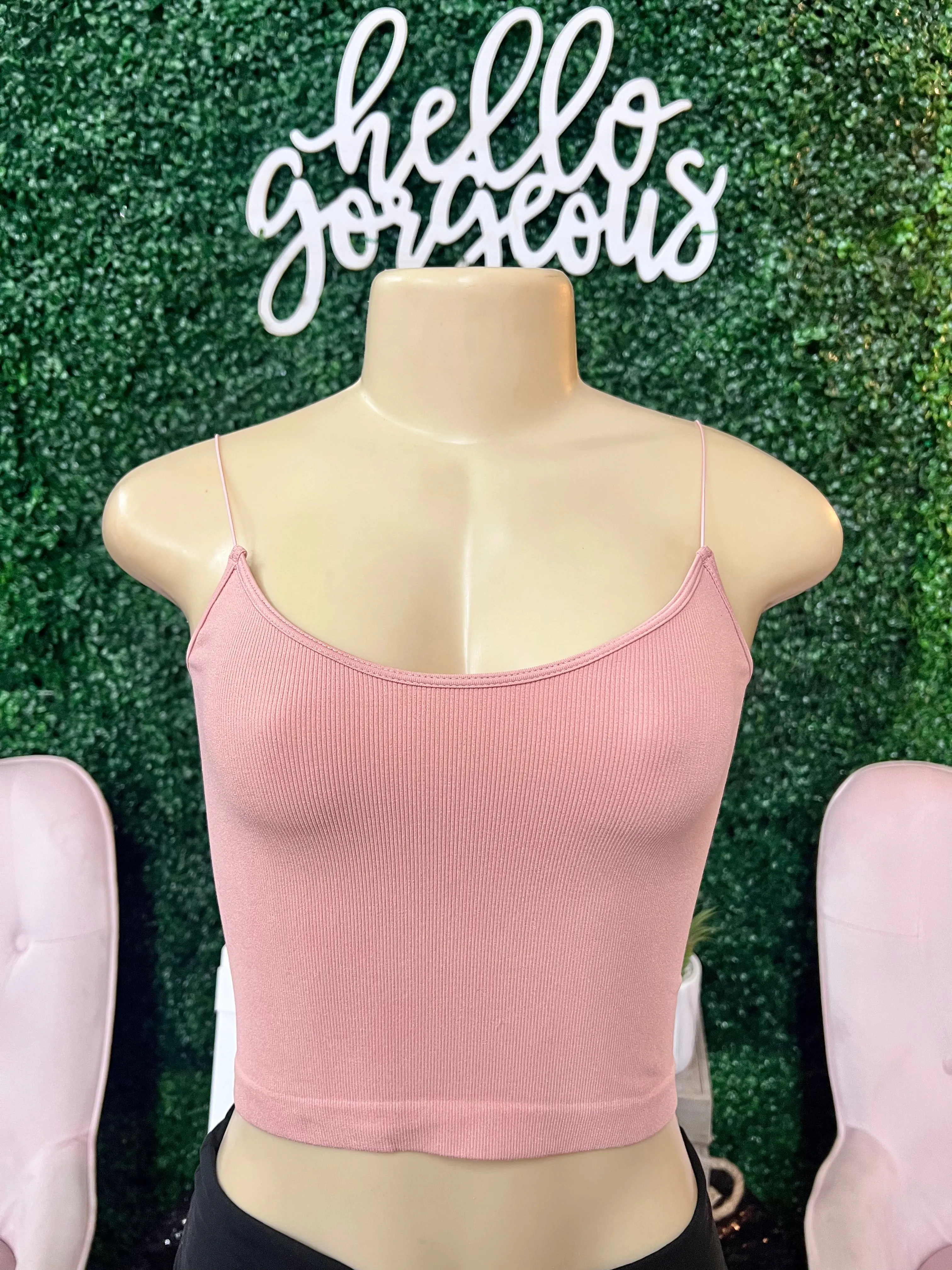 Done Deal Basic Ribbed Tank