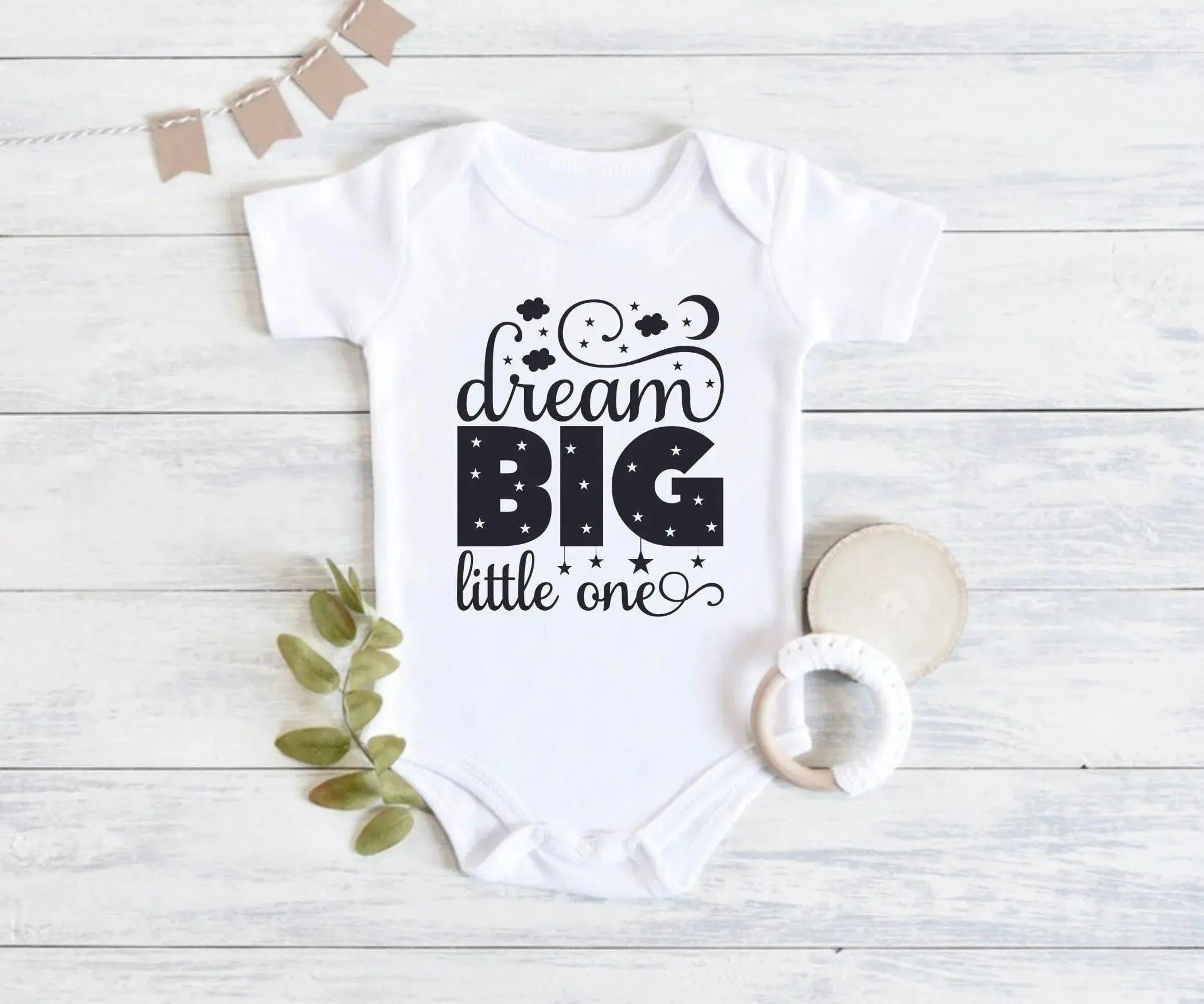 Dream Big Little One Design Bodysuit
