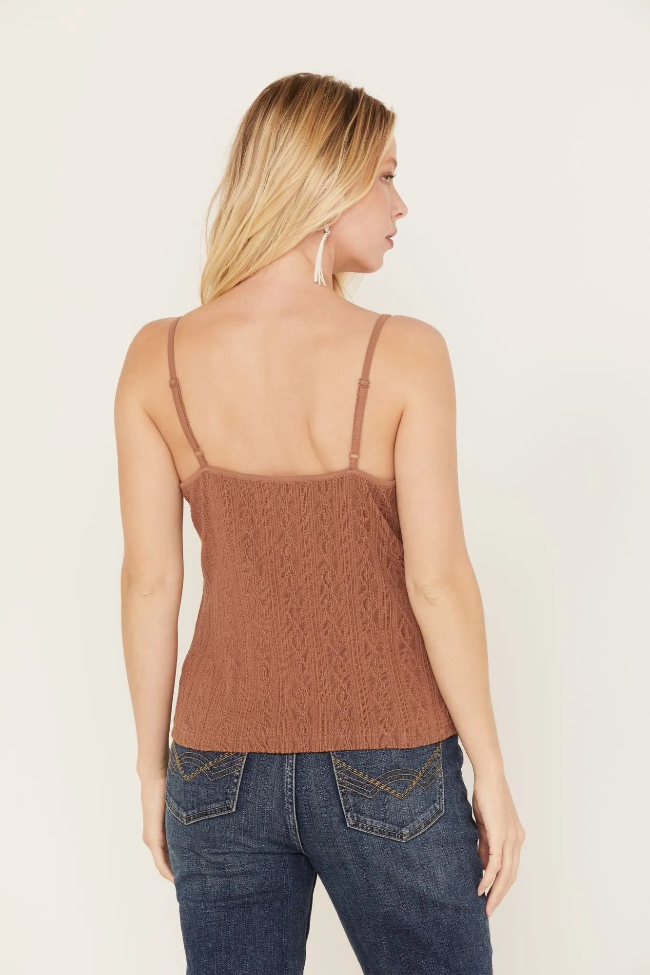 Ella Texture Cable Tank Top