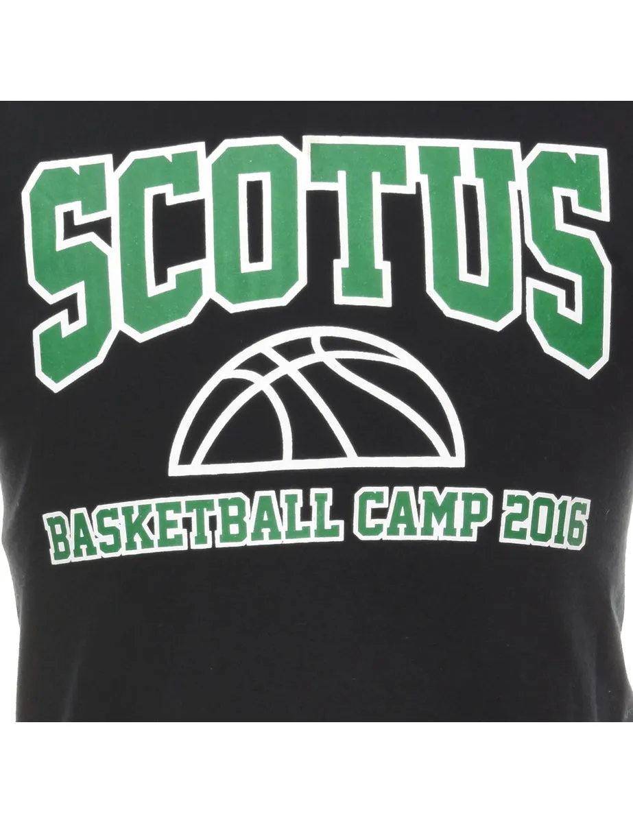 Gildan Scotus Basketball Printed T-shirt - M