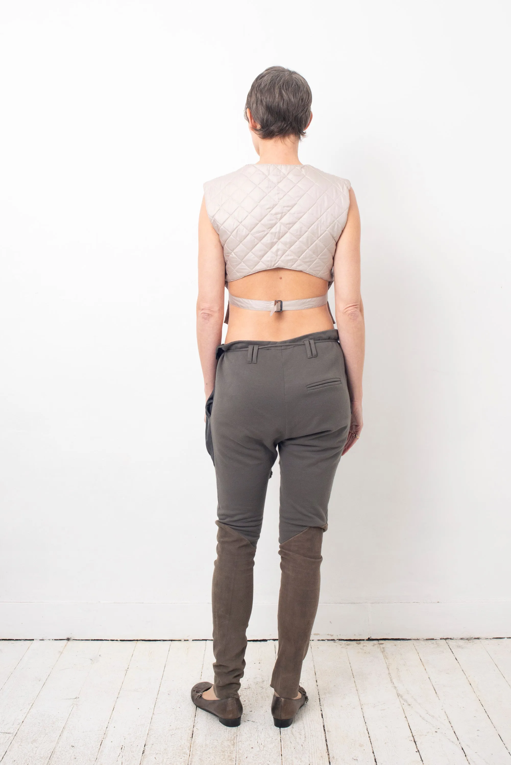 Haider Ackermann 2010's cotton and satin cargo legging trousers