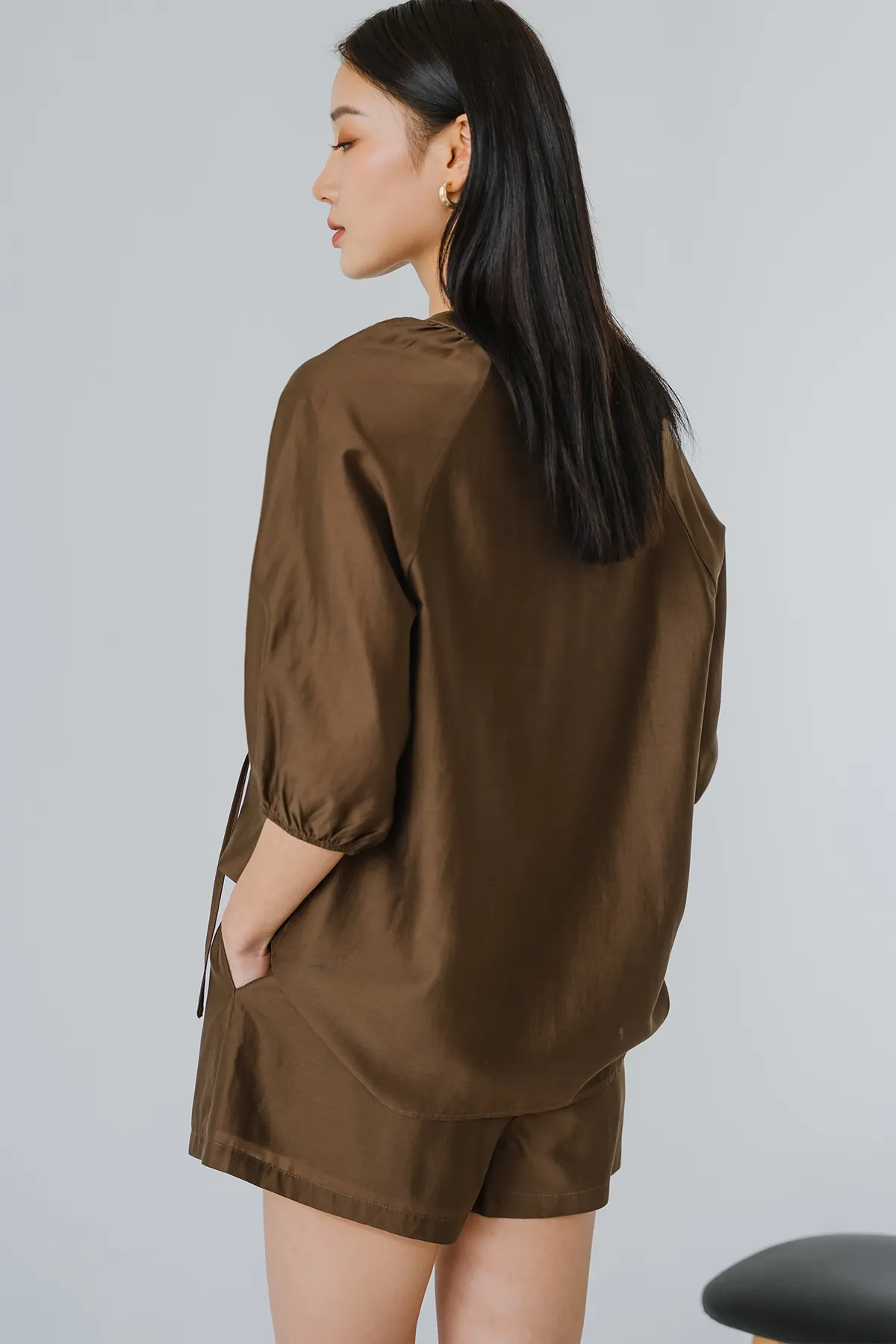 Have It All Tencel Top (Brown)