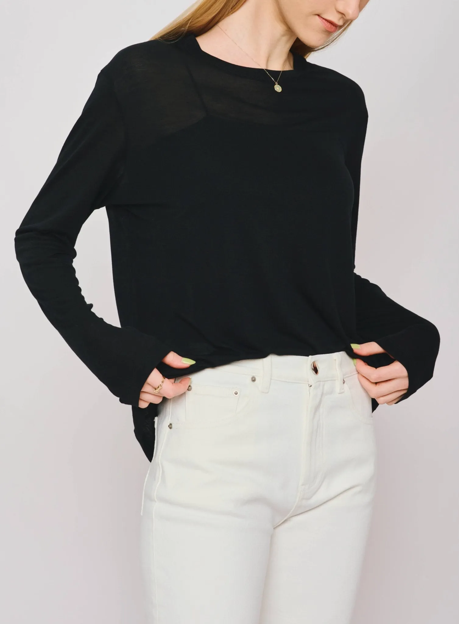 IRIS TENCEL™ easy-care top (Black)