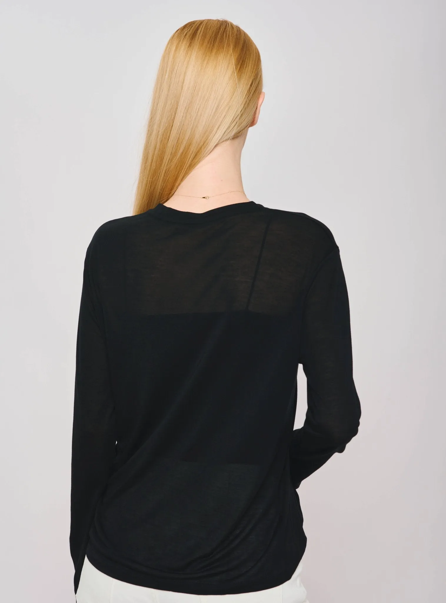 IRIS TENCEL™ easy-care top (Black)
