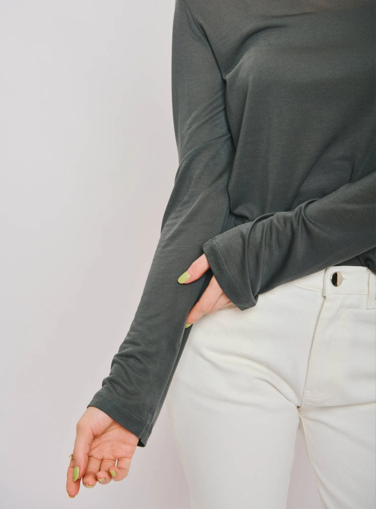 IRIS TENCEL™ easy-care top (Grey)