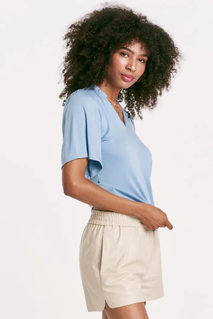 Jax Shirred Sleeve Top