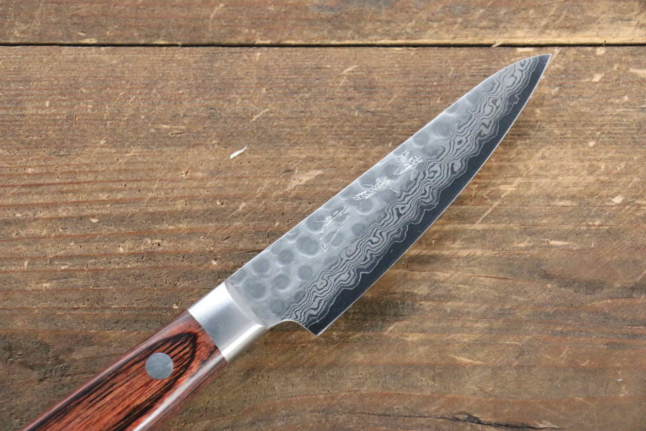 Jikko VG10 17 Layer Paring  80mm Mahogany Handle