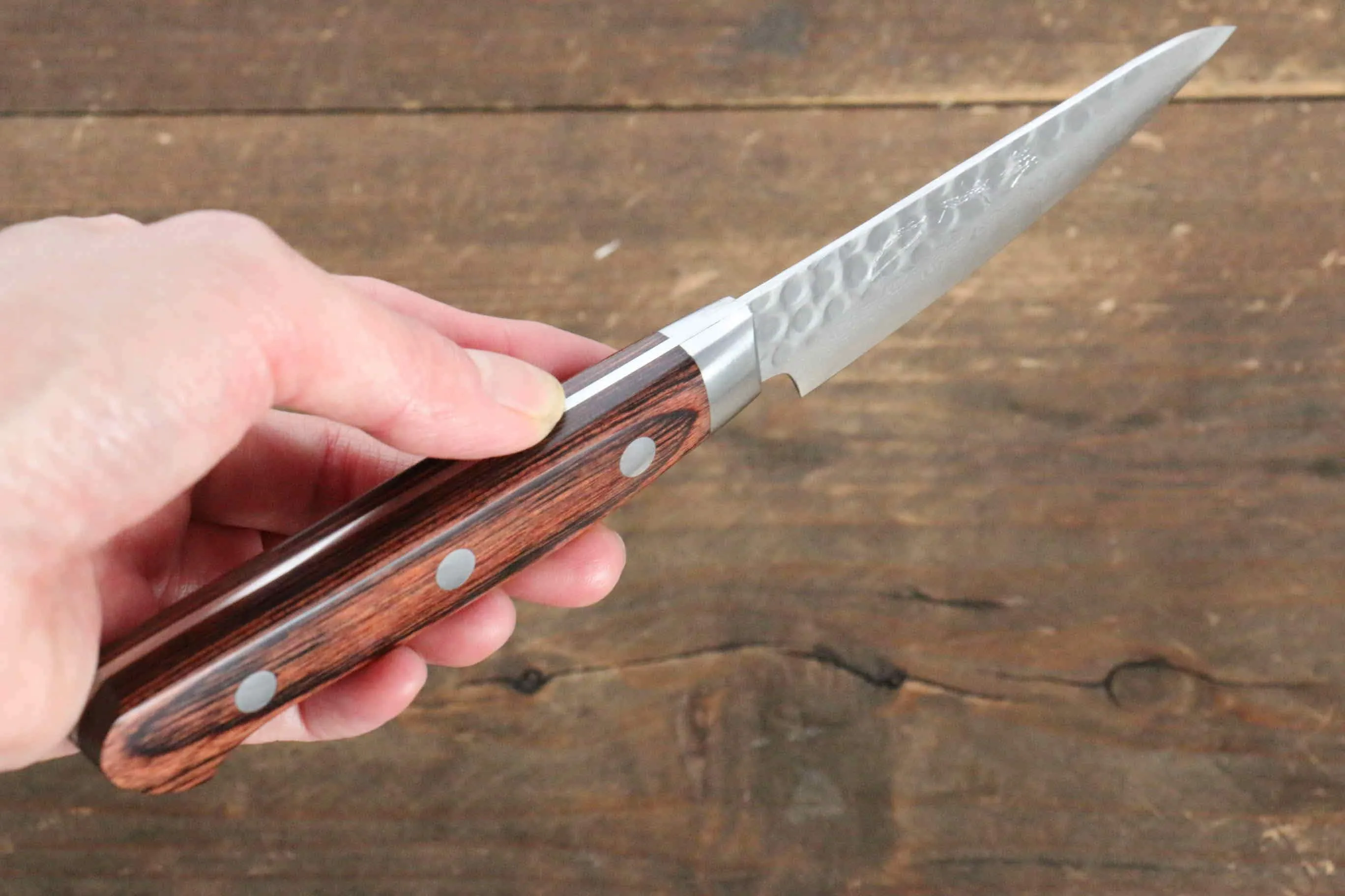 Jikko VG10 17 Layer Paring  80mm Mahogany Handle