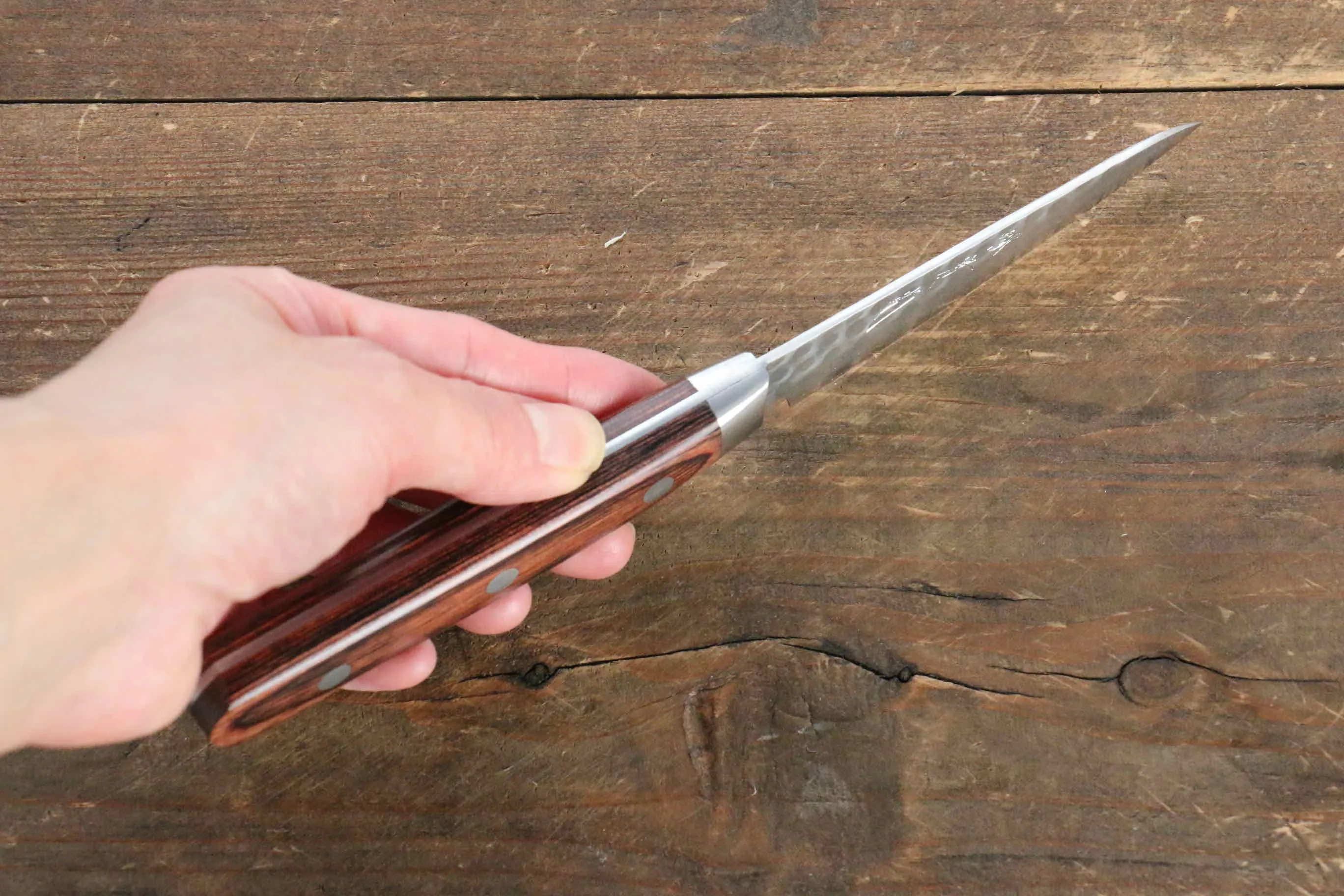 Jikko VG10 17 Layer Paring  80mm Mahogany Handle