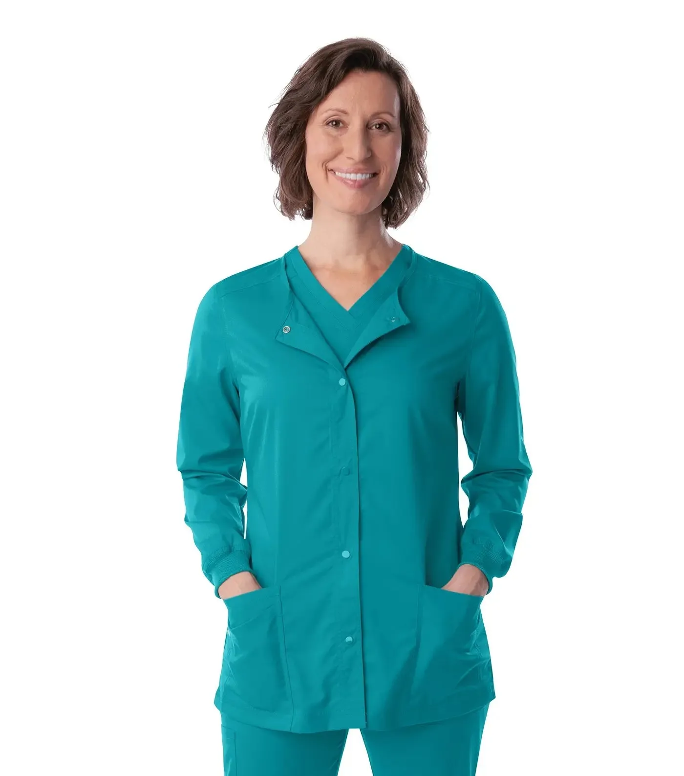 Landau ProFlex Women's Warm-Up Scrub Jacket