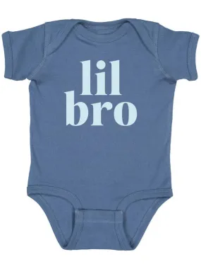 Lil Bro Short Sleeve Bodysuit - Indigo