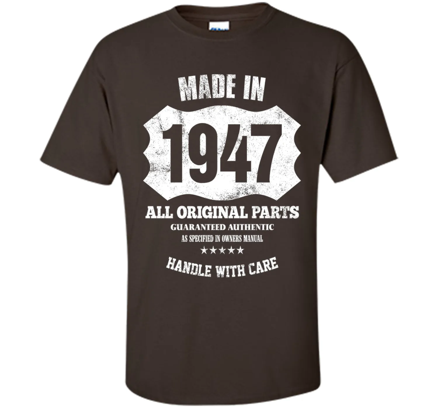 Made 1947 Original Parts 70th Birthday 70 Years Old T-Shirt