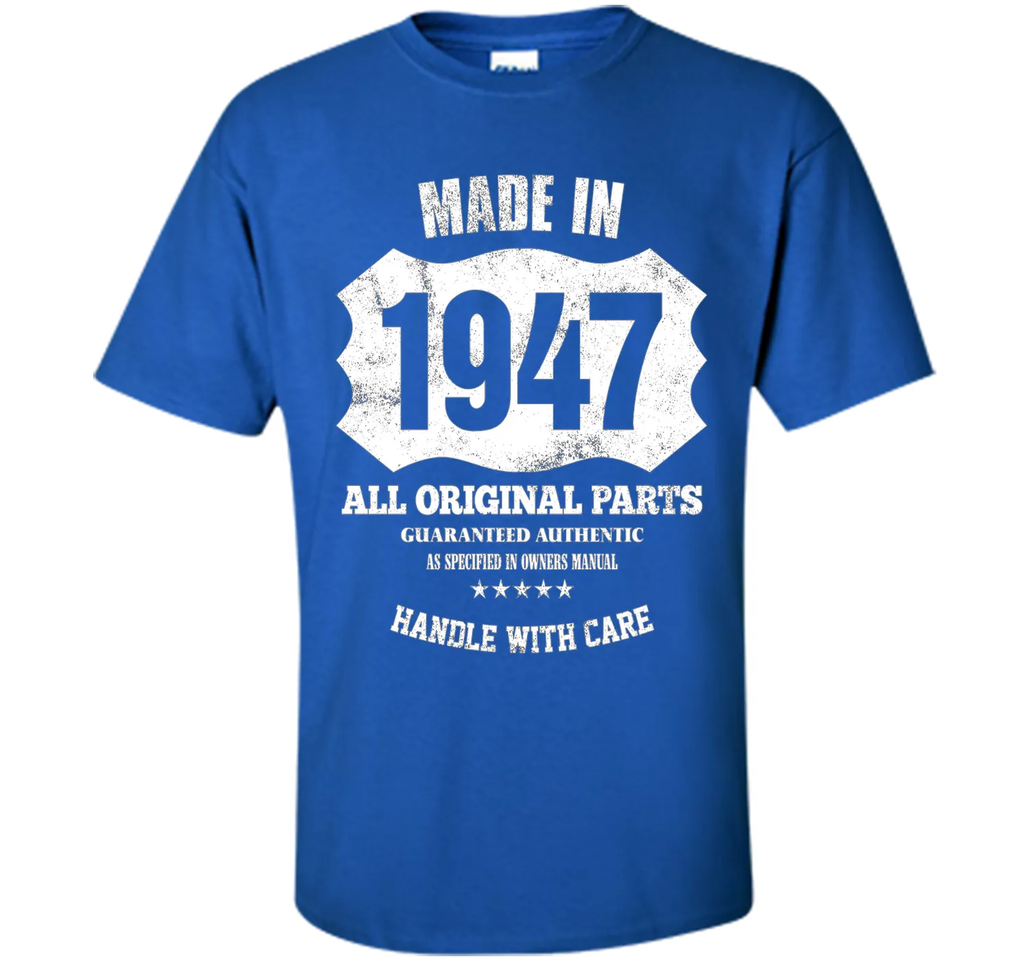 Made 1947 Original Parts 70th Birthday 70 Years Old T-Shirt