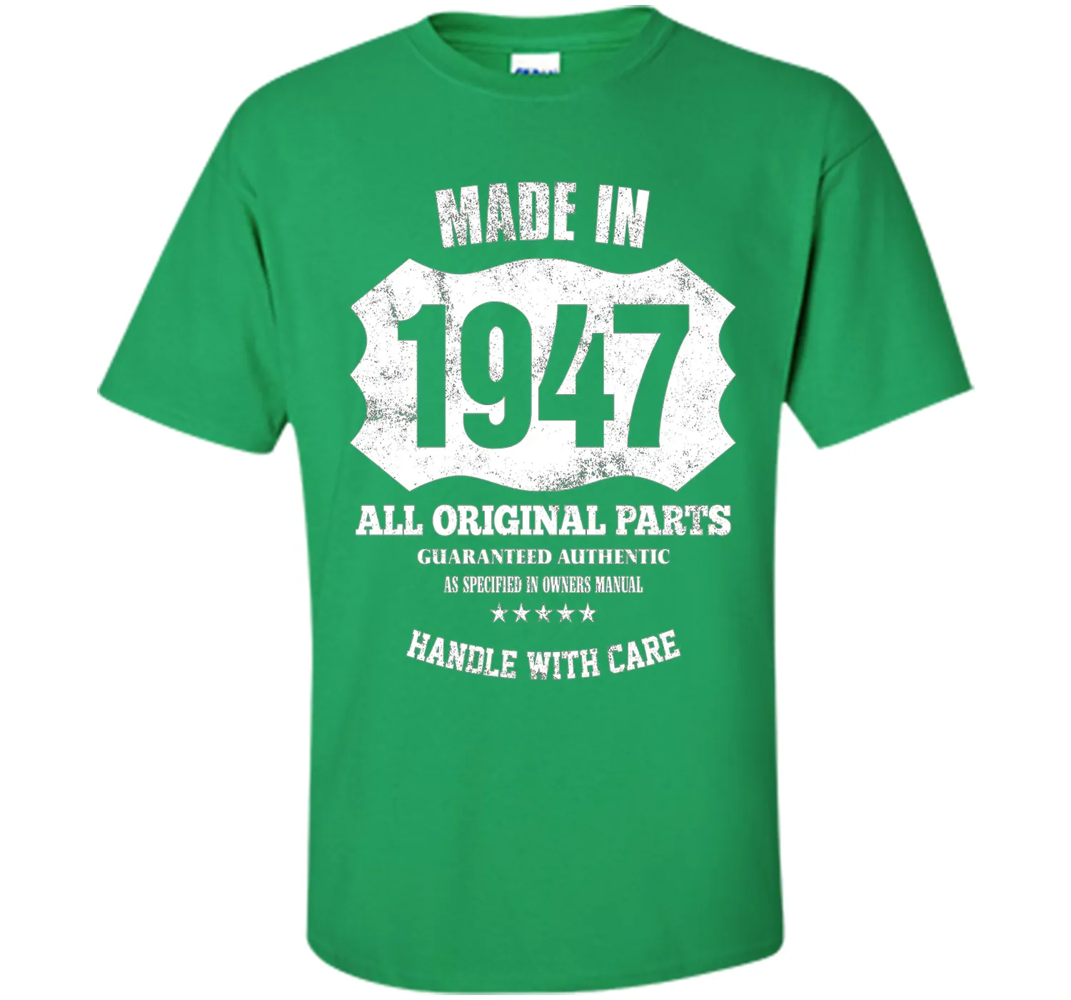 Made 1947 Original Parts 70th Birthday 70 Years Old T-Shirt