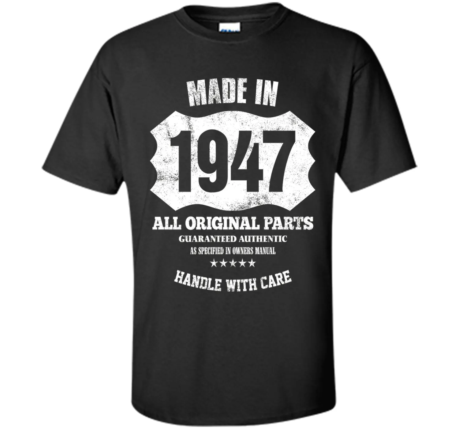Made 1947 Original Parts 70th Birthday 70 Years Old T-Shirt
