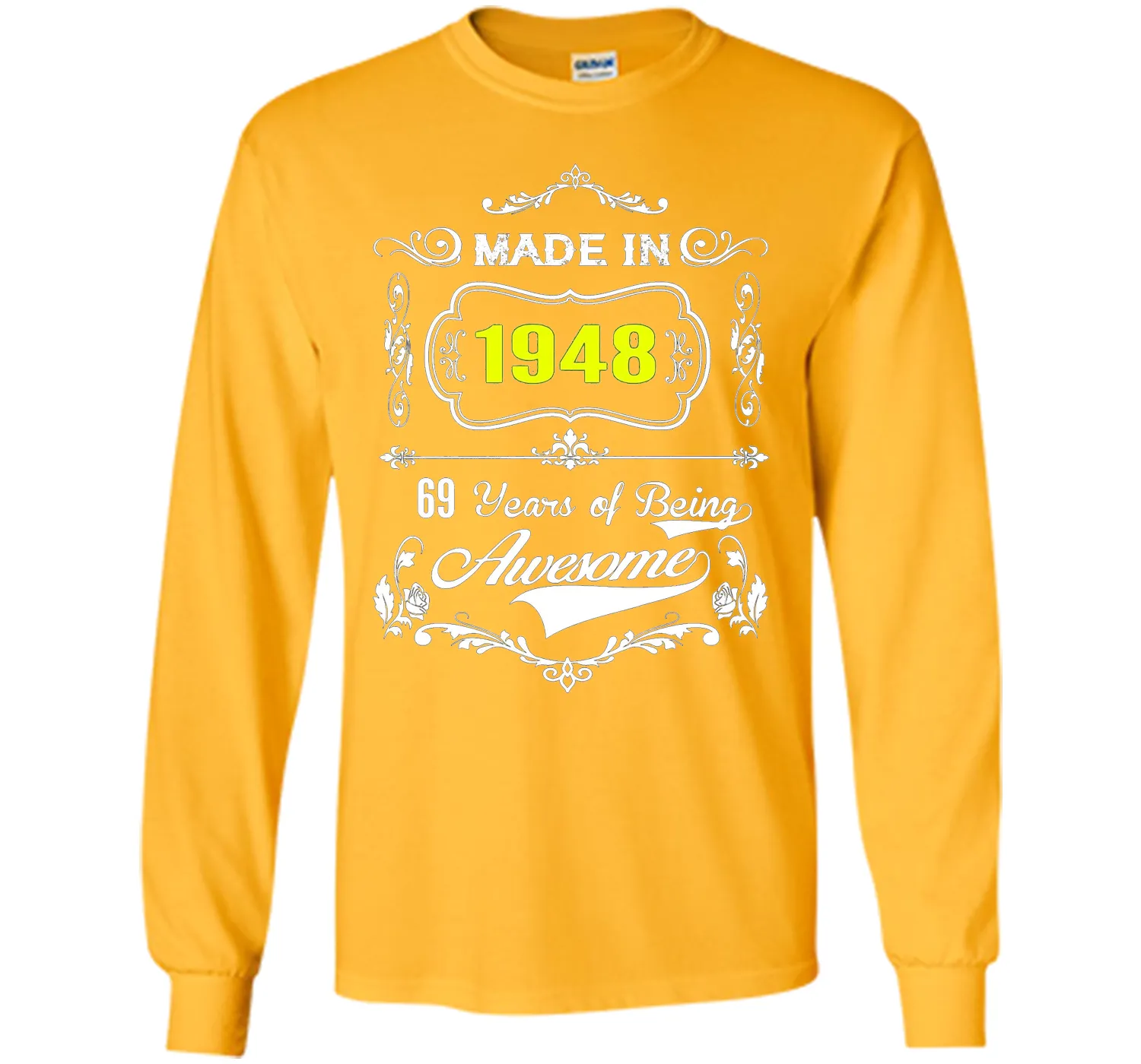 Made in 1948 Tshirt 69th Birthday 69 Years Gift