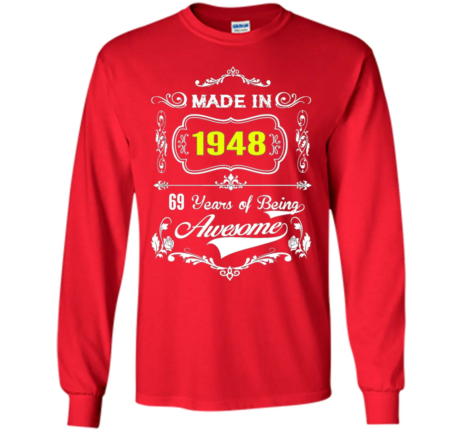 Made in 1948 Tshirt 69th Birthday 69 Years Gift