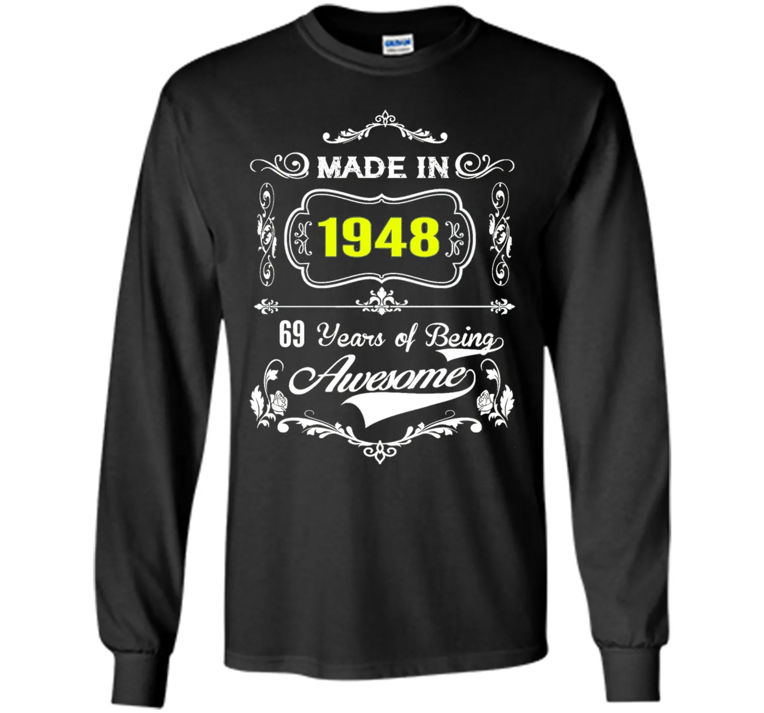 Made in 1948 Tshirt 69th Birthday 69 Years Gift