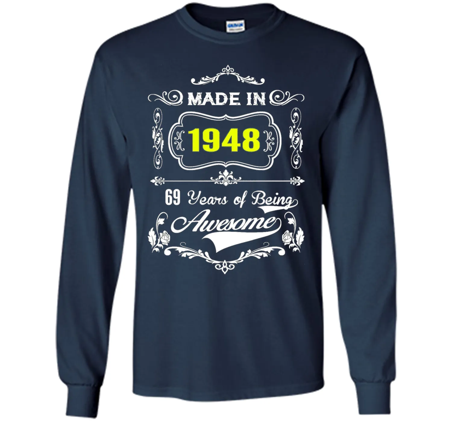 Made in 1948 Tshirt 69th Birthday 69 Years Gift
