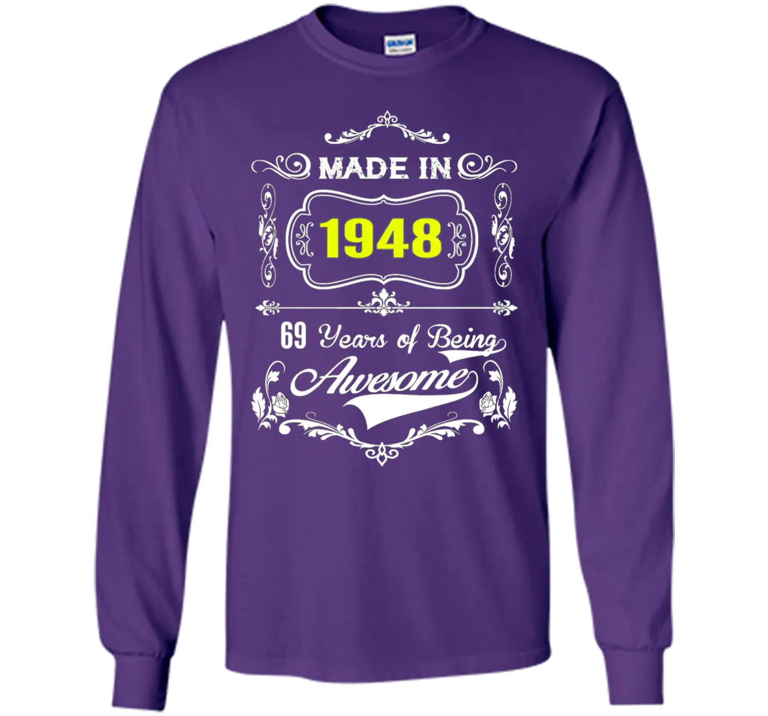 Made in 1948 Tshirt 69th Birthday 69 Years Gift