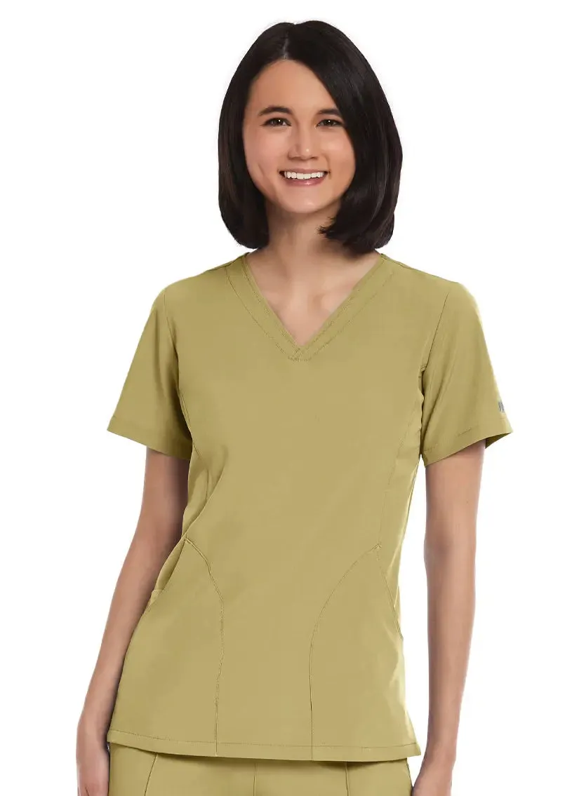 Maevn Women's V-neck Scrub Top
