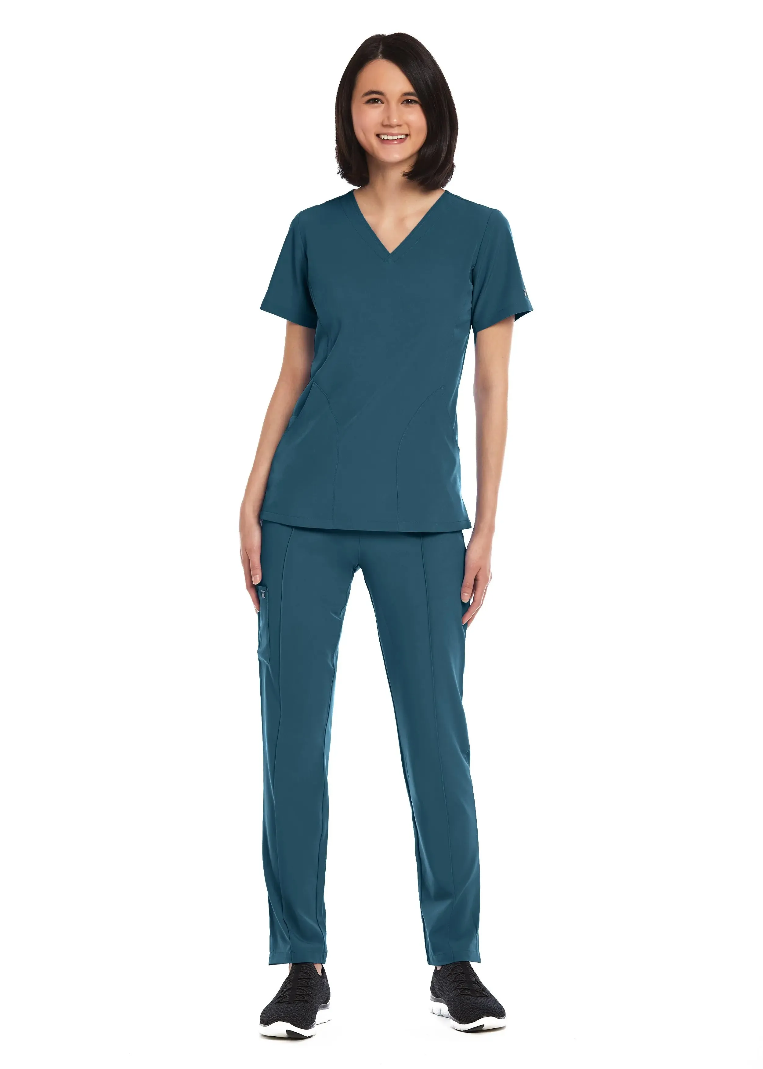 Maevn Women's V-neck Scrub Top