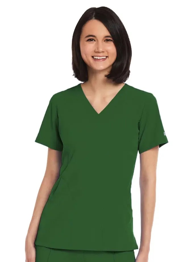 Maevn Women's V-neck Scrub Top