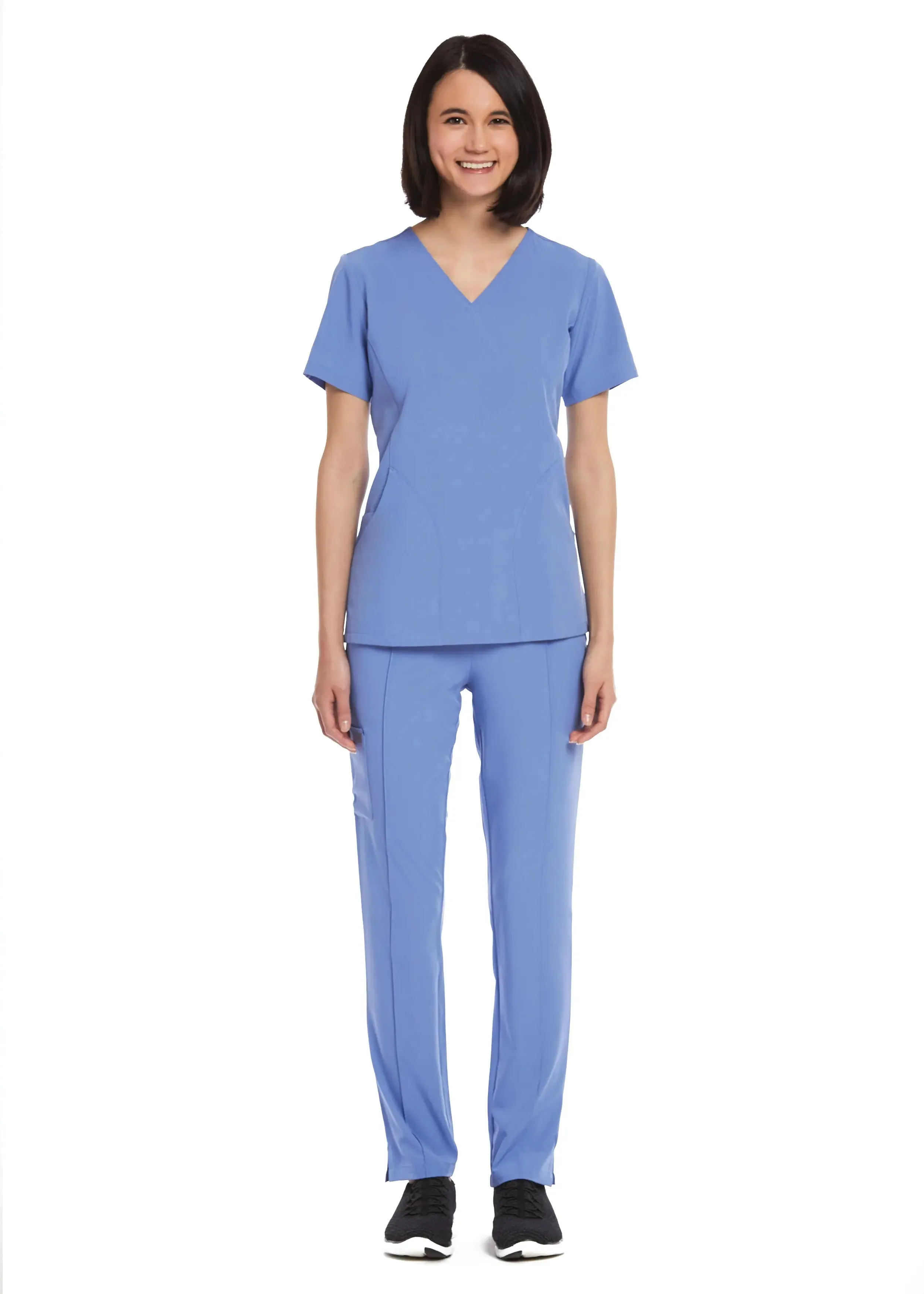 Maevn Women's V-neck Scrub Top