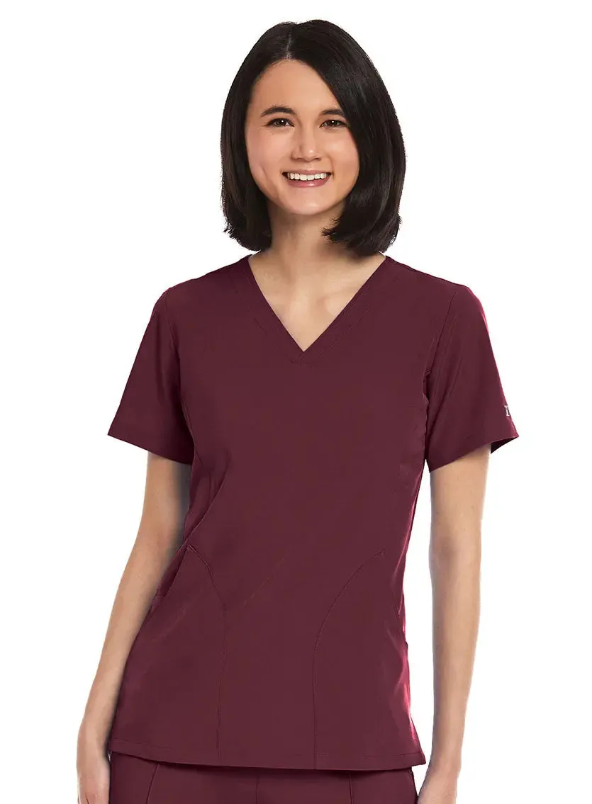 Maevn Women's V-neck Scrub Top