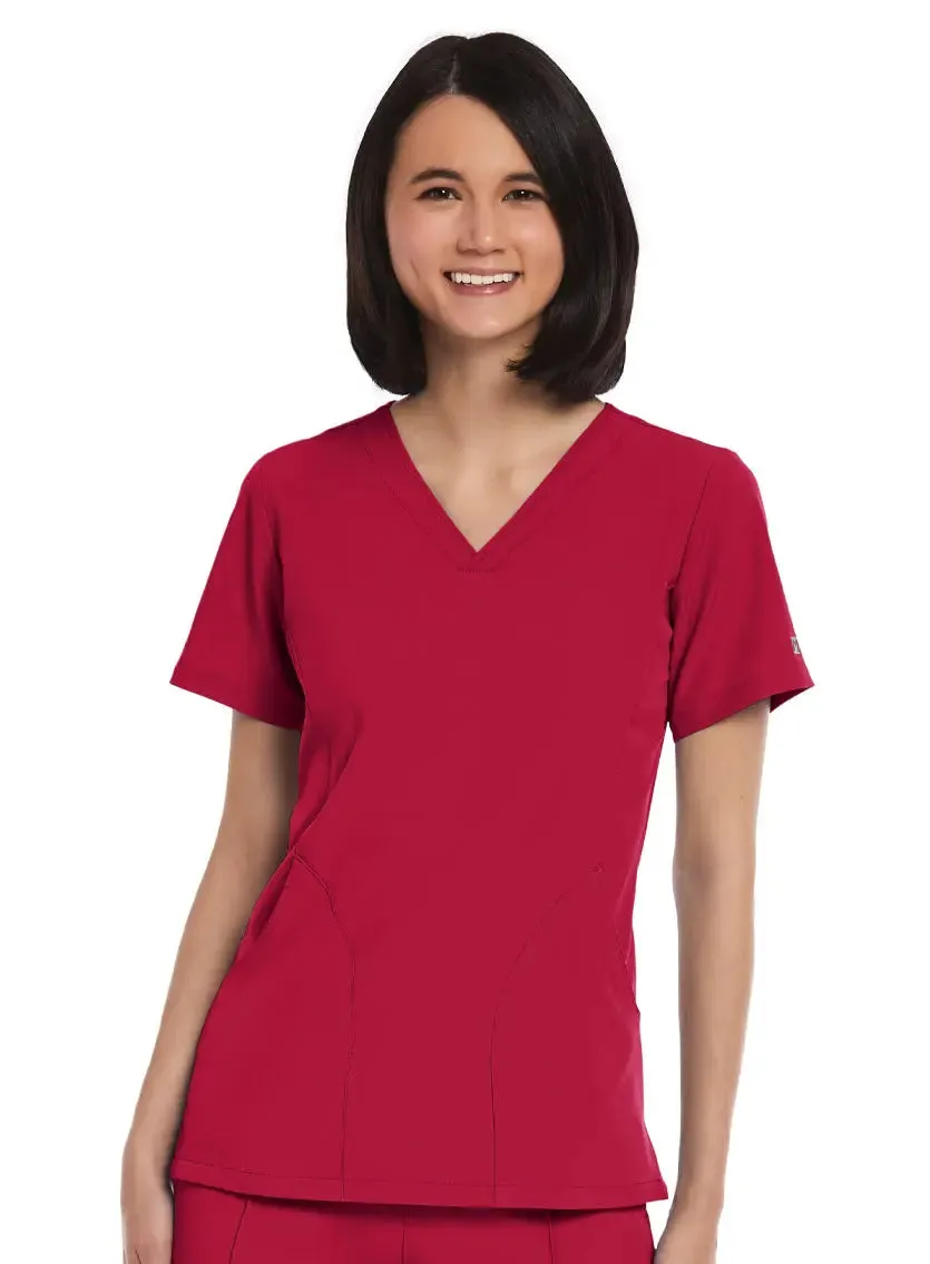 Maevn Women's V-neck Scrub Top