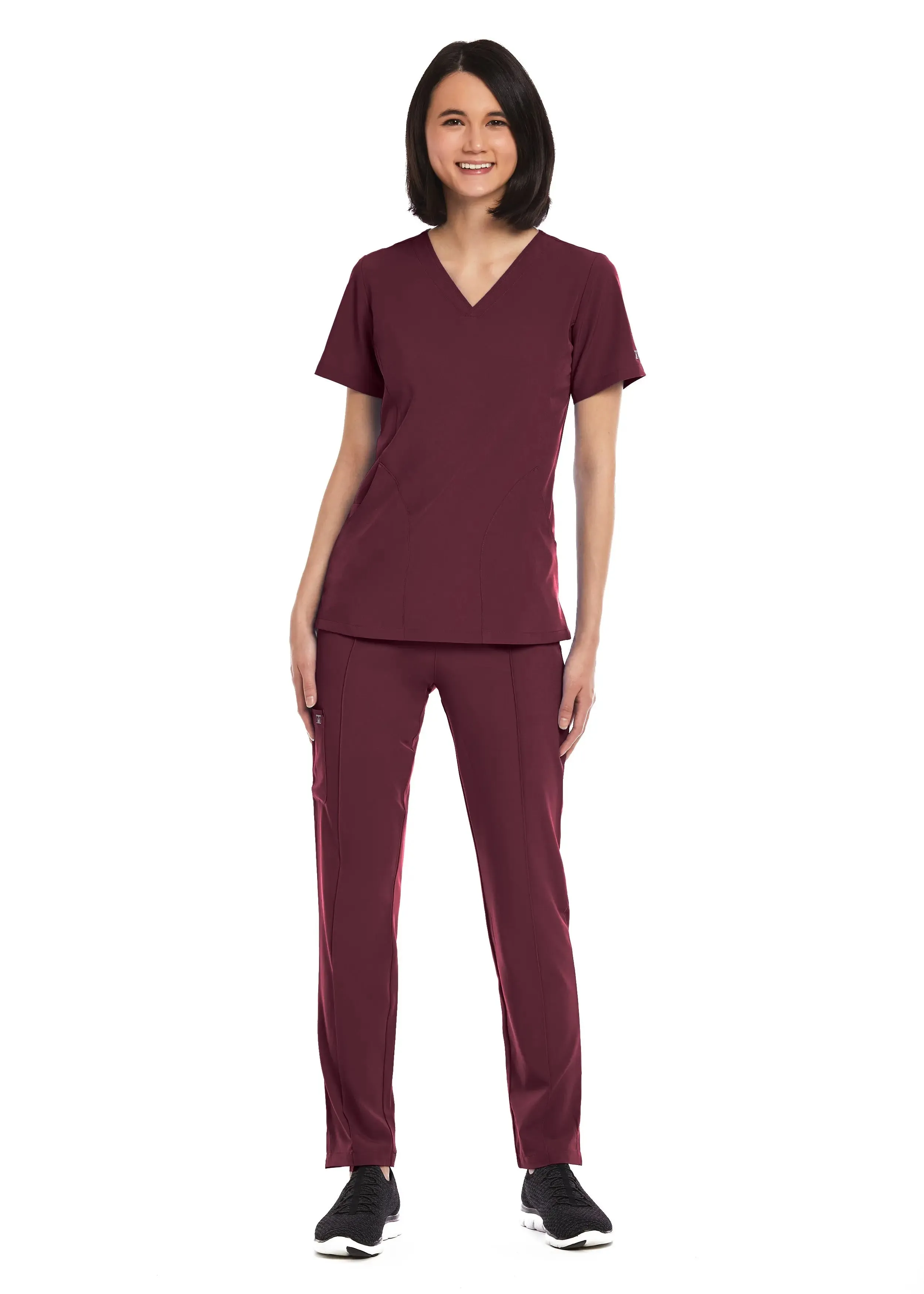 Maevn Women's V-neck Scrub Top