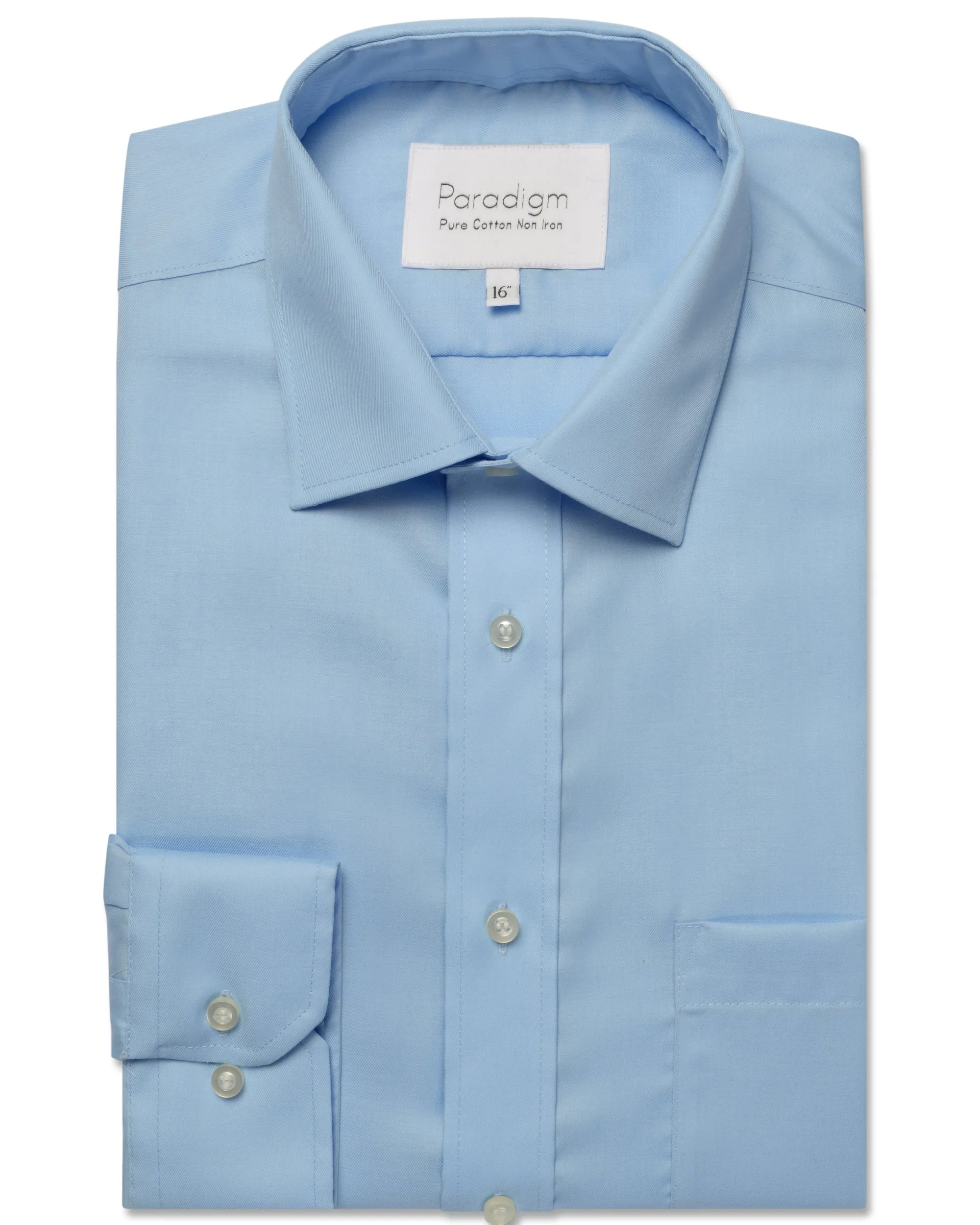 Mens Airforce Blue Luxury Pure Cotton Long Sleeve Shirt