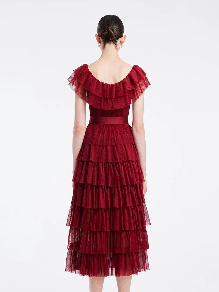 Multi-Layer Pleated Dress