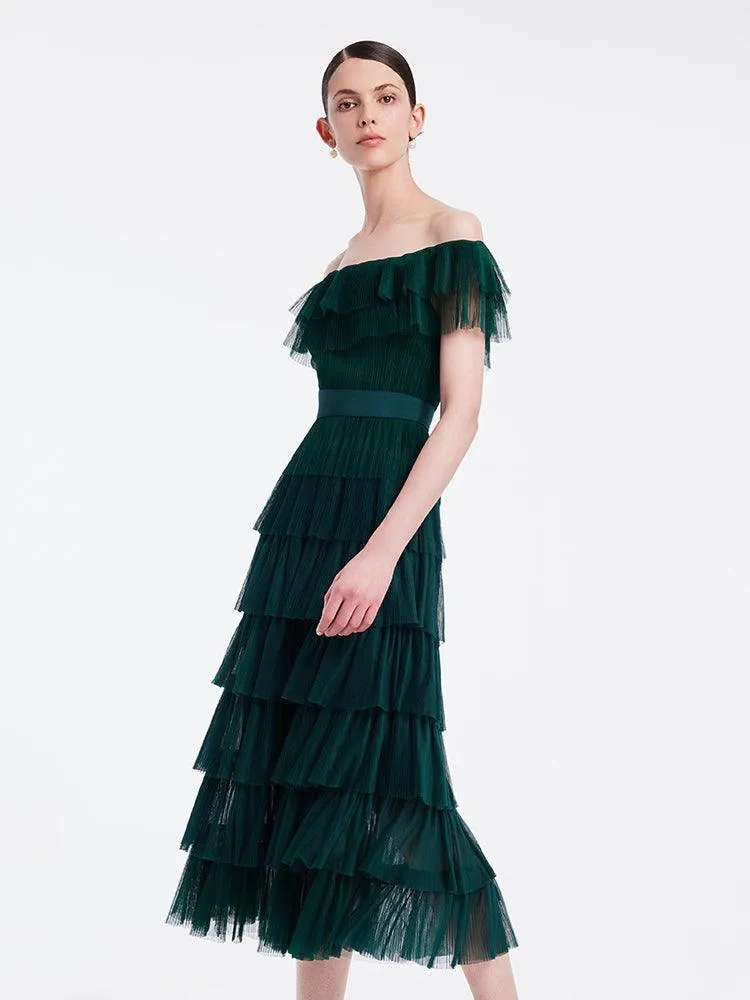 Multi-Layer Pleated Dress
