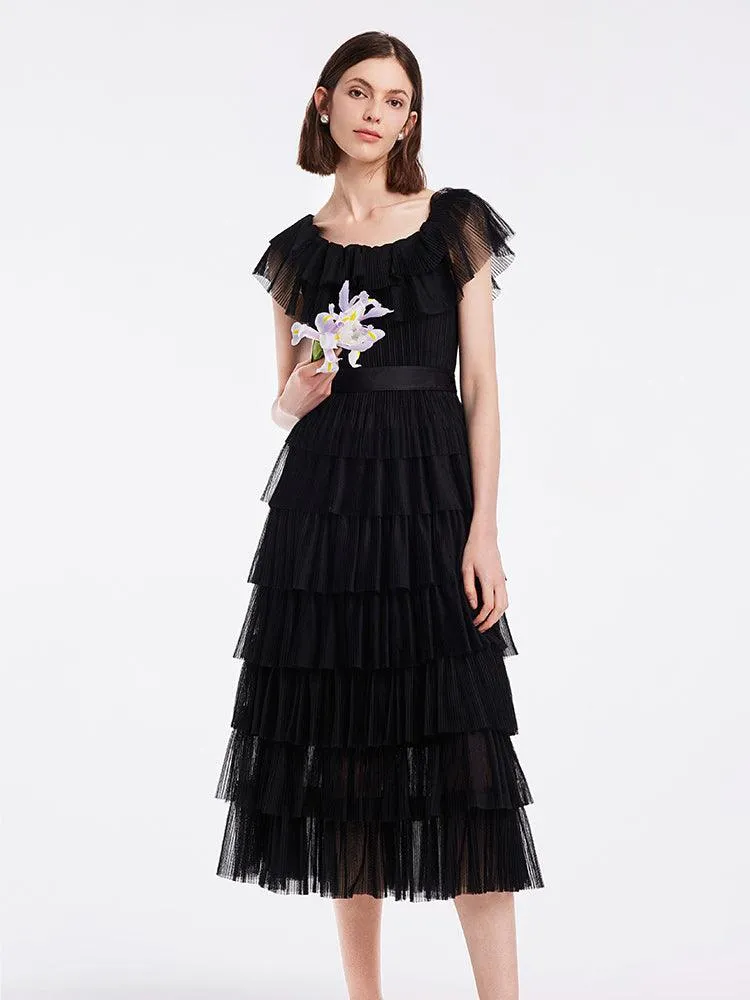 Multi-Layer Pleated Dress