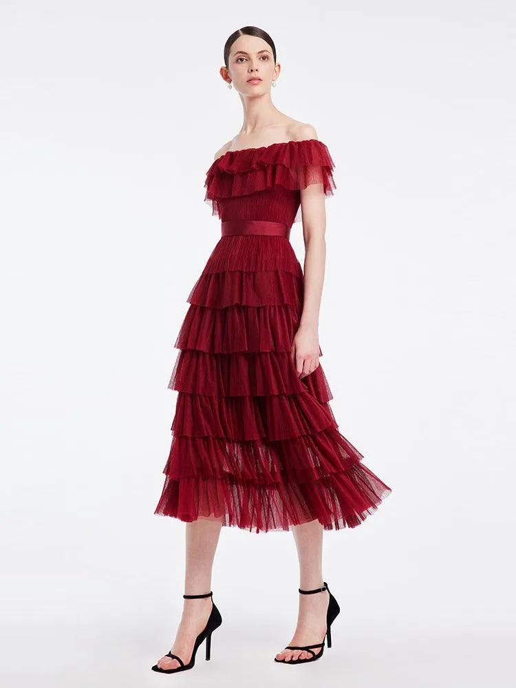 Multi-Layer Pleated Dress
