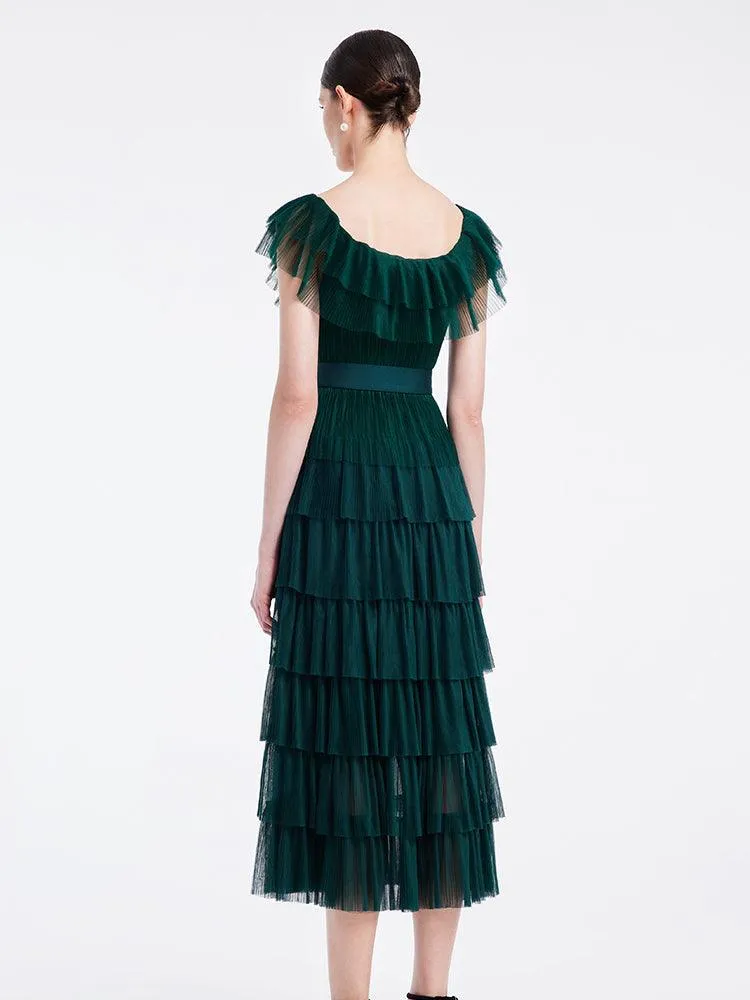 Multi-Layer Pleated Dress