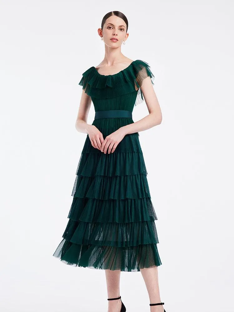 Multi-Layer Pleated Dress