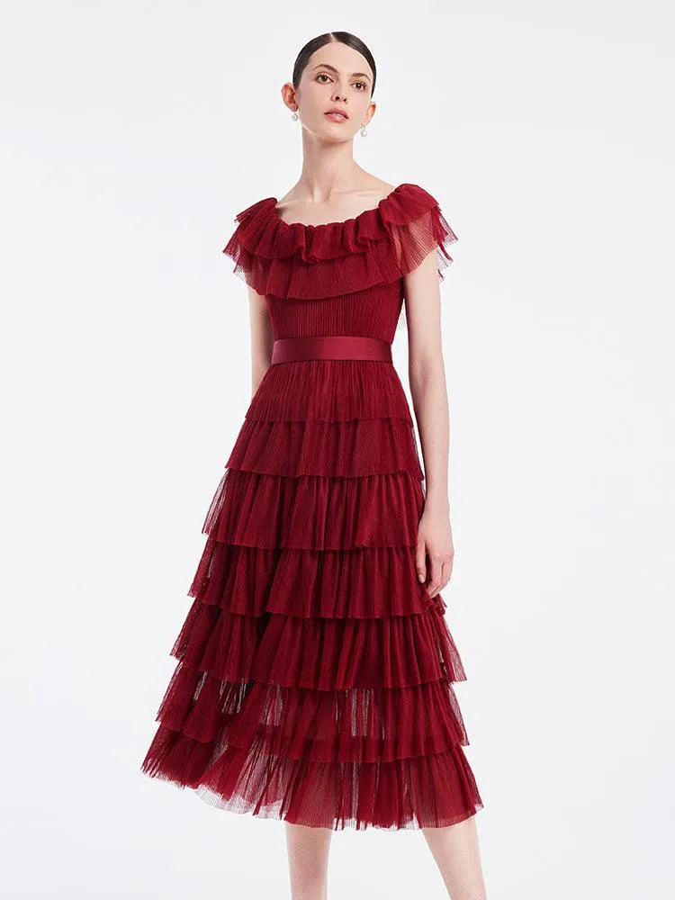 Multi-Layer Pleated Dress