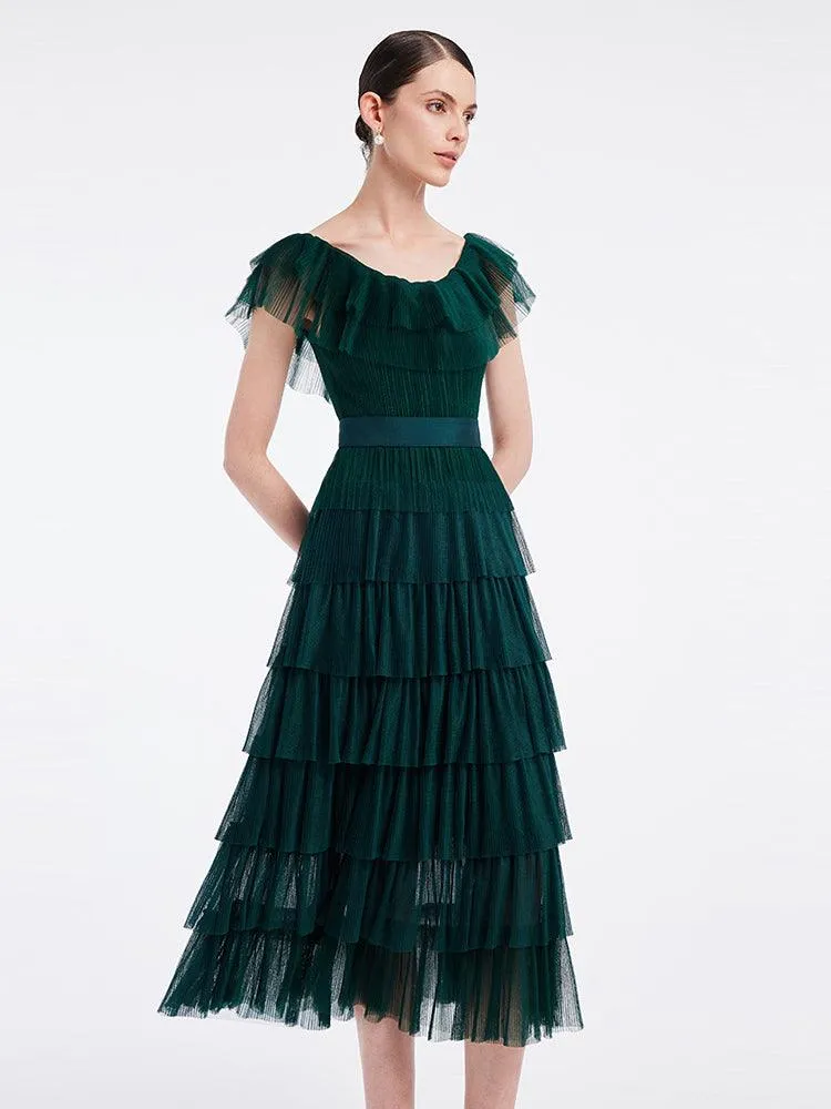 Multi-Layer Pleated Dress