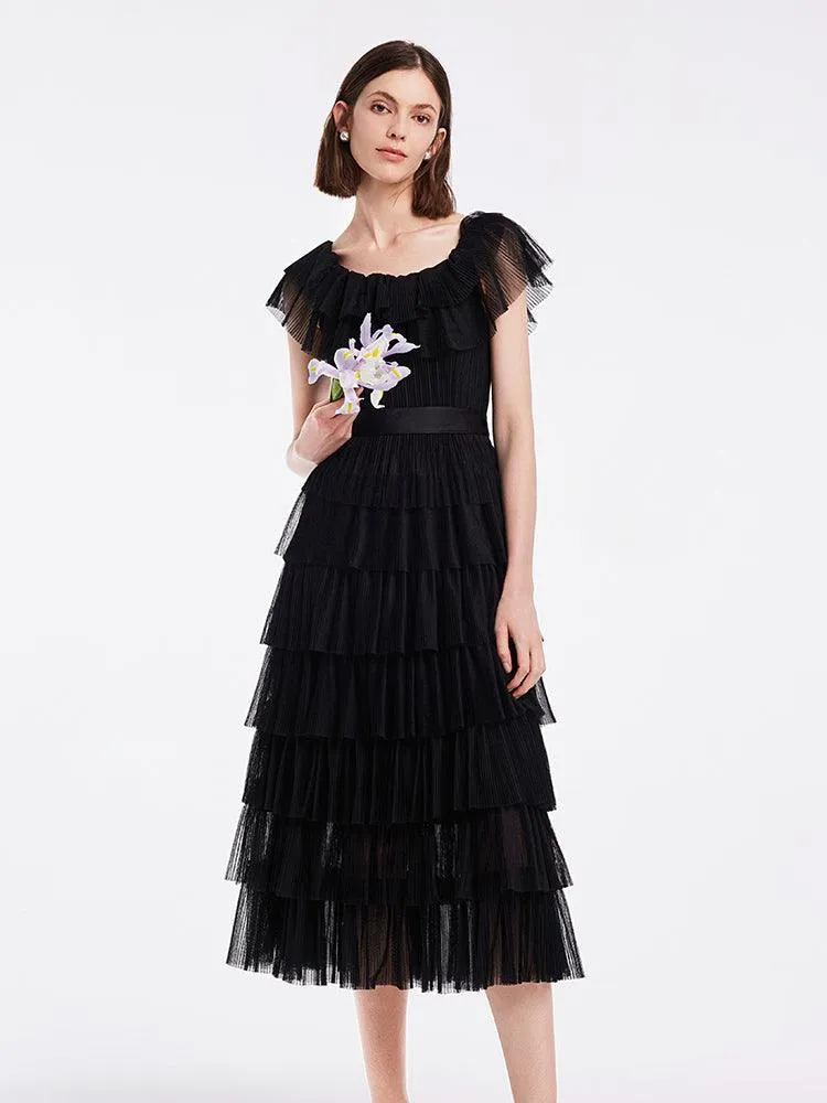 Multi-Layer Pleated Dress