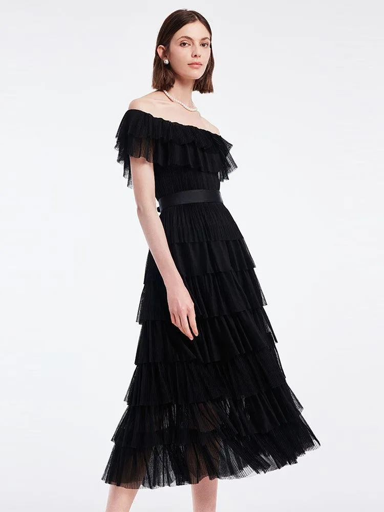 Multi-Layer Pleated Dress